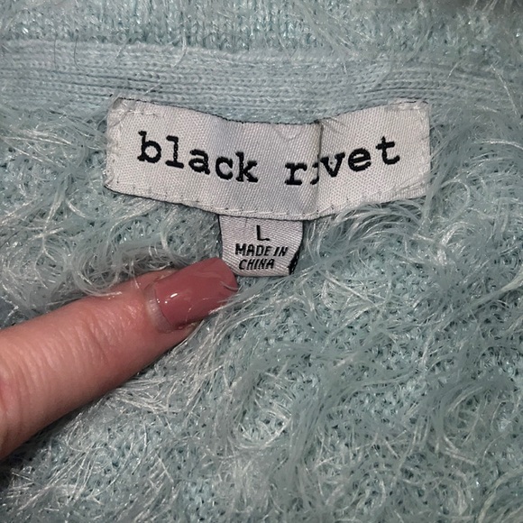 Black Rivet Sweaters Black Rivet Long Sleeve Sweater With Pearl